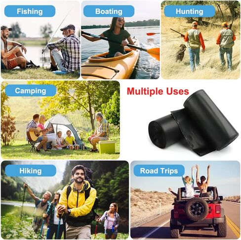 Siewl Portable Toilet Bags, Camping Toilet Bags Biodegradable Toilet Bags, 8 Gallon Porta Potty Bags Waste Bags Compostable Bags for Adults Outdoor Camping Hiking Boating Car Travel Patients in Saudi Arabia