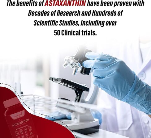 Nutritunes Astaxanthin 12mg Vegan Softgels (60 Count) Powerful Antioxidant, Supports Immune, Skin, Eye, & Joint Health - Gluten Free, Non-GMO (60 Day Supply) in Saudi Arabia