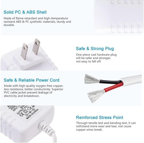 Universal DuetSoothe Power Cord,AC Power Adaptor for Graco Simple Sway,Glider LX,Glider Elite, Glider Premier, Glider Lite, Glider Petite LX, Sweetpeace,DuetConnect LX, Sweet Snuggle in Kuwait