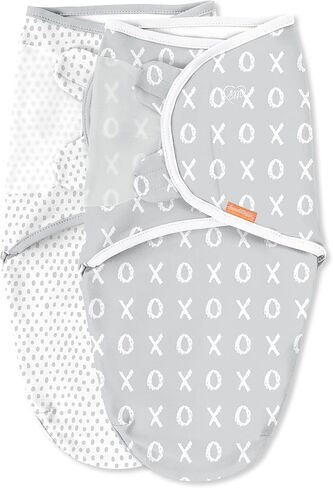 SwaddleMe Luxe Easy Change Swaddle – Size Small/Medium, 0-3 Months, 2-Pack (Water Color Floral) in Saudi Arabia