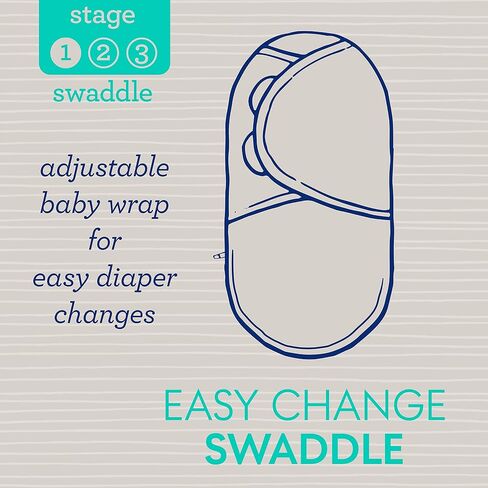 SwaddleMe Luxe Easy Change Swaddle – Size Small/Medium, 0-3 Months, 2-Pack (Water Color Floral) in Saudi Arabia