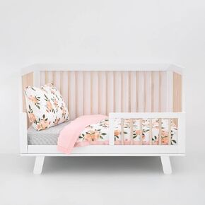 Little Unicorn Cotton Muslin Toddler Bedding | 3-Piece Set | Comforter, Crib Sheet, Envelope Pillowcase | Super Soft & Breathable | Printed Designs for Boys and Girls | Machine Washable | Blast Off