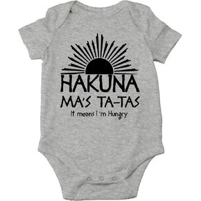 CBTwear Hakuna Ma's Ta-Tas - طفل صغير محاكاة ساخرة مضحك رومبير لطيف الجدة الرضع قطعة واحدة ارتداءها الطفل in Kuwait