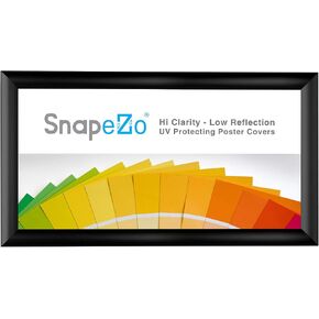 إطار ملصق SnapeZo مقاس 24 × 36 بوصة، هيكل ألومنيوم أسود مقاس 1 بوصة، إطار كبس للتحميل الأمامي، تثبيت على الحائط، سلسلة أنيقة in Kuwait
