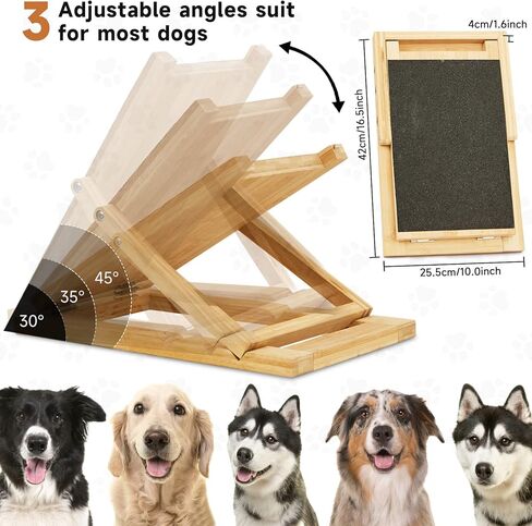 Dog Scratch Pad for Nails, WHDPETS Nail File Scratch Board for Dogs Paw, Anxiety Free Nail Care, Alternative to Dog Nail Clippers, 3 Adjustable Angle in Kuwait