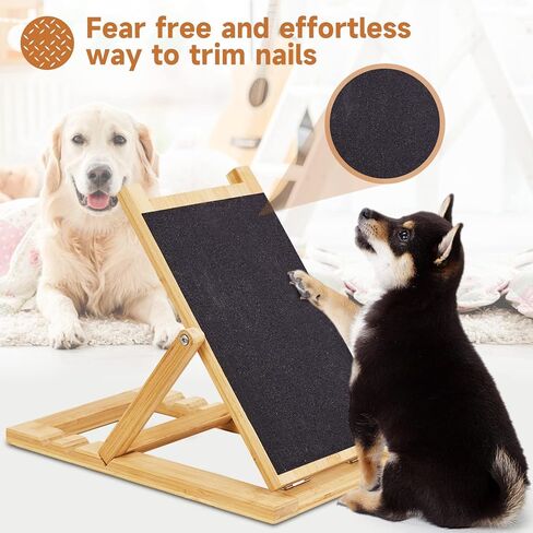 Dog Scratch Pad for Nails, WHDPETS Nail File Scratch Board for Dogs Paw, Anxiety Free Nail Care, Alternative to Dog Nail Clippers, 3 Adjustable Angle in Kuwait