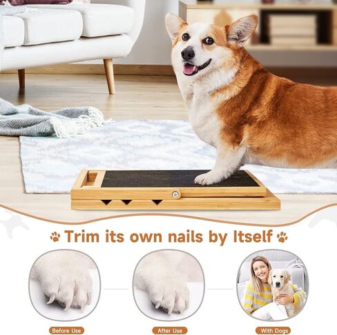 Dog Scratch Pad for Nails, WHDPETS Nail File Scratch Board for Dogs Paw, Anxiety Free Nail Care, Alternative to Dog Nail Clippers, 3 Adjustable Angle in Kuwait