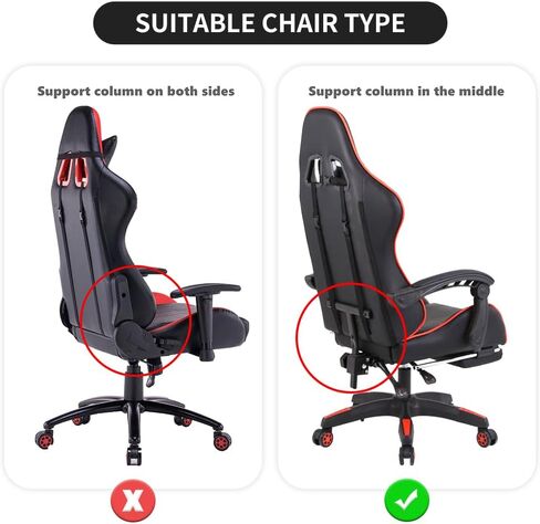 FORCHEER Gaming Chair Cover Set Green for Adults Video Game Chair Water Repellent Jacquard Racing Computer Chair Slipcover with 2 Pieces Armrest Covers in Saudi Arabia