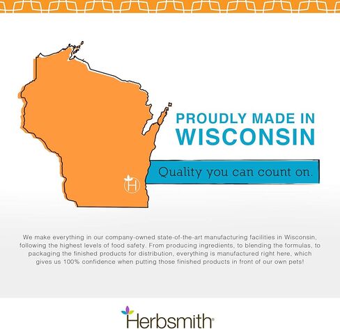 Herbsmith Clear AllerQi - مساعد الحساسية للقطط والكلاب - دعم حساسية الحيوانات الأليفة - حبوب مضادة للحكة للكلاب والقطط - مسحوق 500 جرام in Kuwait