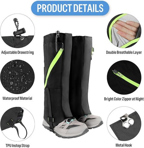 سان مثل الجراميق الساق للماء التمهيد الجراميق طبقة مزدوجة تنفس الأفعى الجراميق للرجال قابل للتعديل الثلوج الجراميق للمشي لمسافات طويلة المشي الصيد تسلق التزلج in Kuwait