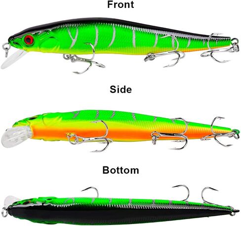 كيكيتوي طُعم صيد السمك في المياه المالحة على الشاطئ مع ثلاثة خطافات ثلاثية الشقوق من 5 قطع 14 سم 25 مل in Kuwait
