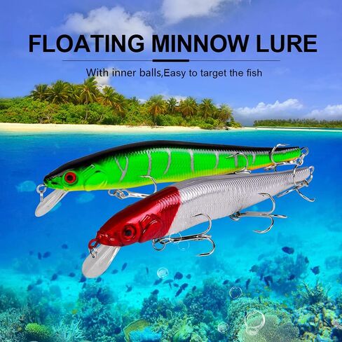 كيكيتوي طُعم صيد السمك في المياه المالحة على الشاطئ مع ثلاثة خطافات ثلاثية الشقوق من 5 قطع 14 سم 25 مل in Kuwait