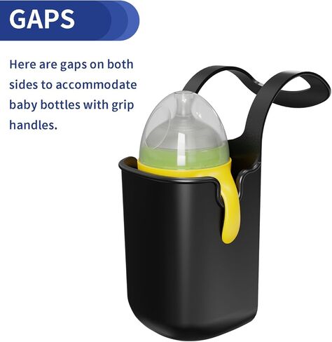 Silicone Drink Holder for Stroller, Universal Cup Holder for Bike, Wheelchair, Walker, Scooter, Baby Bottle Holder (Gray) in Kuwait