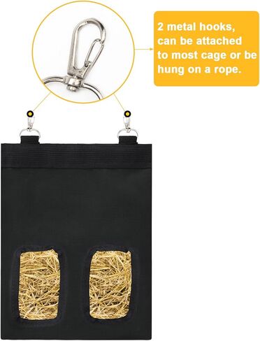 كويتاك حقيبة تغذية من القش للارانب، حقيبة تخزين تغذية القش الخنازير، حقيبة تبن الارانب، تغذية القش خنزير غينيا، حقيبة تغذية معلقة للارانب والخنزير الغيني in Kuwait