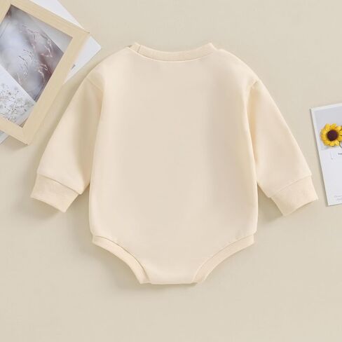 New to the Cousin Crew Onesie Baby Boy Girl Bubble Romper Sweatshirt Long Sleeve Oversized Bodysuit Fall Clothes in Kuwait