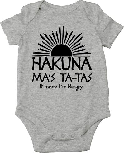 CBTwear Hakuna Ma's Ta-Tas - Toddler Parody Funny Romper Cute Novelty Infant One-piece Baby Bodysuit in Saudi Arabia