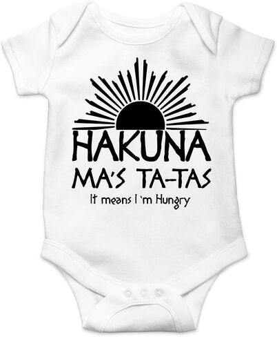 CBTwear Hakuna Ma's Ta-Tas - Toddler Parody Funny Romper Cute Novelty Infant One-piece Baby Bodysuit in Saudi Arabia