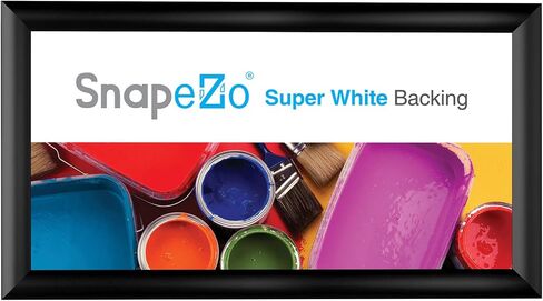 إطار ملصق SnapeZo مقاس 24 × 36 بوصة، هيكل ألومنيوم أسود مقاس 1 بوصة، إطار كبس للتحميل الأمامي، تثبيت على الحائط، سلسلة أنيقة in Kuwait