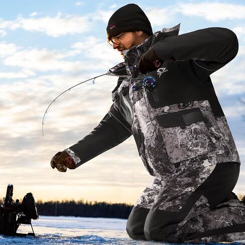 صنارة صيد الجليد Piscifun ICE Focus، صنارة صيد الجليد من التيتانيوم الربيعي، 26 بوصة UL/32 L، صنارة ثلج عالية الحساسية مع 4 قطع حلقات مطاطية صديقة للبيئة، صنارة صيد ثلج خفيفة الوزن، أزرق in Kuwait