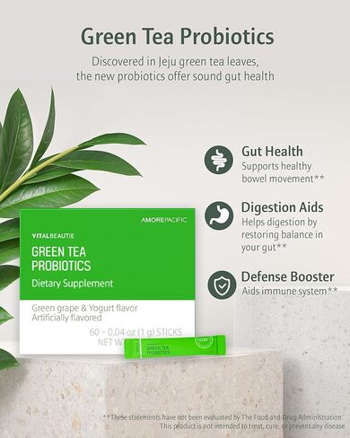 VITALBEAUTIE Green Tea PROBIOTICS (60 Sticks) in Kuwait