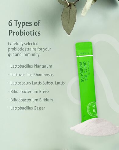 VITALBEAUTIE Green Tea PROBIOTICS (60 Sticks) in Kuwait