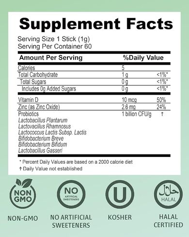 VITALBEAUTIE Green Tea PROBIOTICS (60 Sticks) in Kuwait