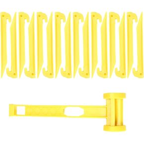 AITIME 30 Pcs Plastic Tent Stakes, 9 Inch Heavy Duty Camping Tent Pegs | Bulk Durable Garden Lawn Tarp Outdoor Beach Courtyard Decorative Accessories Tent Spikes Nails in Kuwait