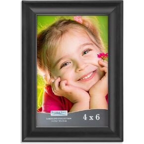 Icona Bay 8.5x11 إطار شهادة أسود، إطار دبلوم معاصر، إطار وثيقة خشبي مركب للجدران أو سطح الطاولة، مجموعة ليكلاند