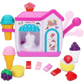 AugToy Bath Toys for Toddlers 2-4 Years, Ice Cream Foam Maker Bath Toys for Kids Ages 4-8, Bubble Pretend Cake Play Set Water Bathtub Toys Age 3 4 5 Year Old Girls Boys Birthday Gifts Valentine Easter