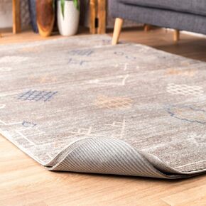 nuLOOM 2' x 8' Luxury Eco-Friendly Felt Rug Pad, 1/4" Ultra Thick, Non-Slip Backing, Customizable Size, Hardwood, Carpet Tile, Vinyl, Linoleum, Made in USA, 100% Recycled Materials, Grey