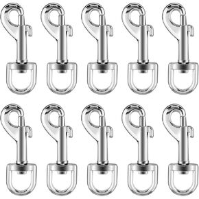 10/20Pcs Snap Hooks Heavy Duty 2.75"x0.83" Swivel Snap Hooks with Spring Pet Buckle Multipurpose Dog Leashes Key Chain for Linking Pet Leash & Collar (10PCS) in Kuwait