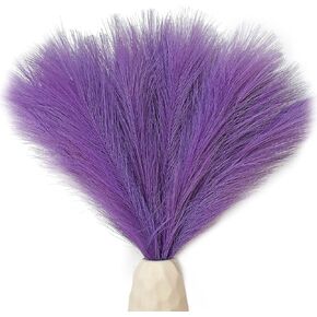 Mandy's 20pcs Orange Silk Pampas Grass Artificial Flowers 18" for Mother's Day Home Kitchen Wedding Decorations Wedding Floral Arrangement （Vase not Include） in Kuwait