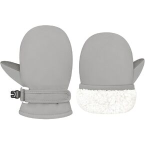 qikqik Toddler Mittens Toddler Snow Gloves Baby Mittens Winter Toddler Gloves Waterproof Baby Gloves Toddler Boy Girl Gloves