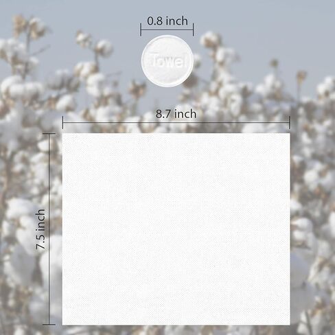 Aoutrow 300 Pcs Compressed Towels, Disposable Towel Portable Coin Tissues for Travel Camping Outdoor Hiking Sports Beauty in Kuwait