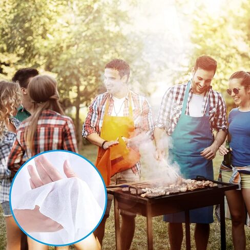 Aoutrow 300 Pcs Compressed Towels, Disposable Towel Portable Coin Tissues for Travel Camping Outdoor Hiking Sports Beauty in Kuwait