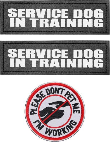 رقعات Do Not Pet، قطعتان من رقعات الكلاب العاكسة من Coolrunner وقطعة واحدة مطرزة من رقعات Don't Pet Me Dog مع خطاف للكلاب الكبيرة (6.3 × 2 بوصة) in Saudi Arabia