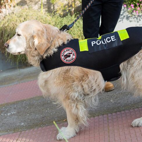 رقعات Do Not Pet، قطعتان من رقعات الكلاب العاكسة من Coolrunner وقطعة واحدة مطرزة من رقعات Don't Pet Me Dog مع خطاف للكلاب الكبيرة (6.3 × 2 بوصة) in Saudi Arabia