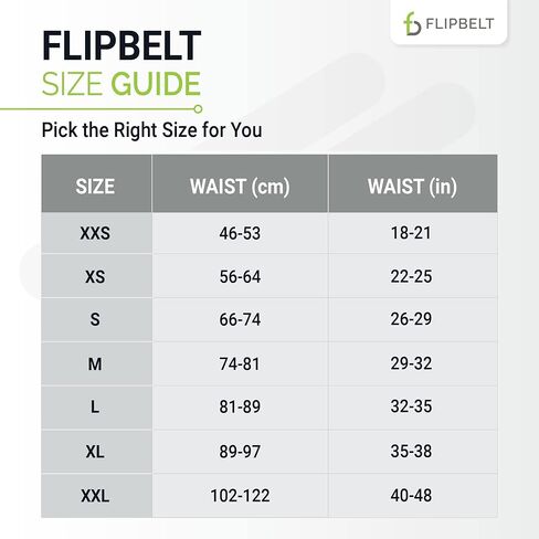 حزام الجري الكلاسيكي FlipBelt، حزمة فاني للجري للنساء والرجال، حزمة حزام خصر غير قابلة للتهيج للهاتف، حزام تخزين ماص للرطوبة، شركة أمريكية in Kuwait