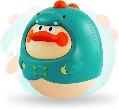Musical Wobbler,Roly Poly Toys for Kids 6 Months+,Family Ornaments,Office Ornaments, Stress Relief Toys (Green) in Kuwait