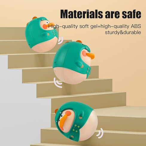 Musical Wobbler,Roly Poly Toys for Kids 6 Months+,Family Ornaments,Office Ornaments, Stress Relief Toys (Green) in Kuwait