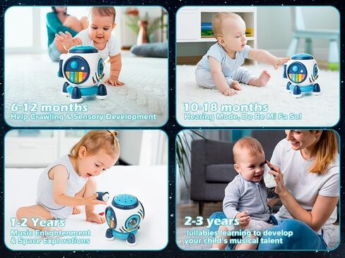 ألعاب الأطفال من عمر 6 إلى 12 شهرًا، ألعاب الأطفال التعليمية، ألعاب الموسيقى الحسية لكبسولة الفضاء التعليمية للأطفال الصغار من سن 1 إلى 3 ألعاب موسيقية للأطفال الصغار in Kuwait
