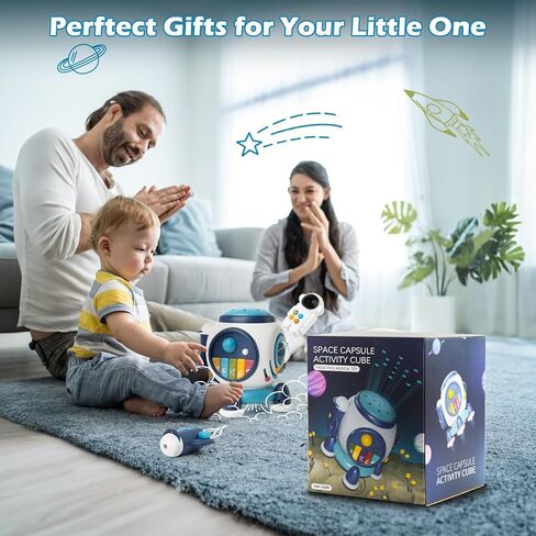 ألعاب الأطفال من عمر 6 إلى 12 شهرًا، ألعاب الأطفال التعليمية، ألعاب الموسيقى الحسية لكبسولة الفضاء التعليمية للأطفال الصغار من سن 1 إلى 3 ألعاب موسيقية للأطفال الصغار in Kuwait