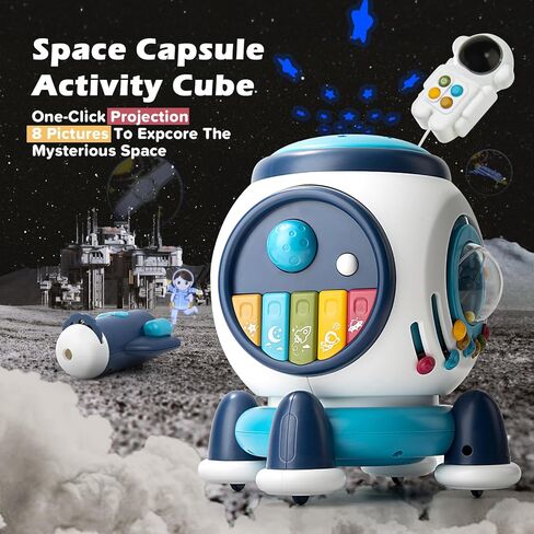 ألعاب الأطفال من عمر 6 إلى 12 شهرًا، ألعاب الأطفال التعليمية، ألعاب الموسيقى الحسية لكبسولة الفضاء التعليمية للأطفال الصغار من سن 1 إلى 3 ألعاب موسيقية للأطفال الصغار in Kuwait