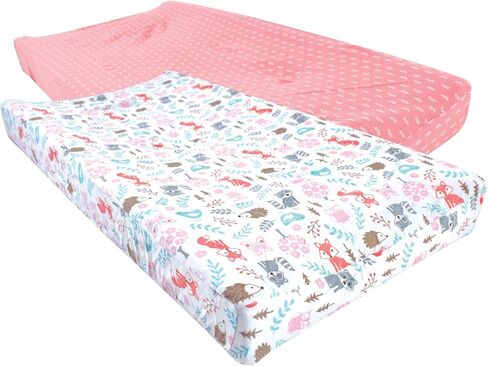 Hudson Baby Unisex Baby Cotton Changing Pad Cover, Blue Whale, One Size in Saudi Arabia