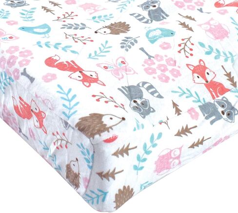 Hudson Baby Unisex Baby Cotton Changing Pad Cover, Blue Whale, One Size in Saudi Arabia