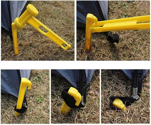 AITIME 30 Pcs Plastic Tent Stakes, 9 Inch Heavy Duty Camping Tent Pegs | Bulk Durable Garden Lawn Tarp Outdoor Beach Courtyard Decorative Accessories Tent Spikes Nails in Kuwait