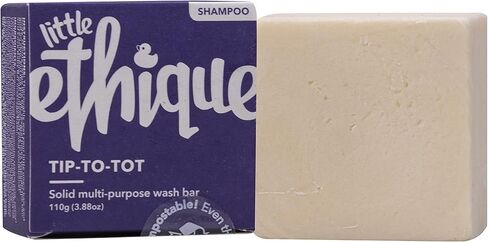 غسول للأطفال متعدد الأغراض صلب صديق للبيئة من إيثيك، من الرأس إلى الأطفال - غسول طبيعي مستدام من الرأس إلى الأصابع وخالي من البلاستيك، ونباتي ونباتي، وبقاعدة نباتية، 100% قابل للمركب وبدون فضلات، 100 مل in Kuwait