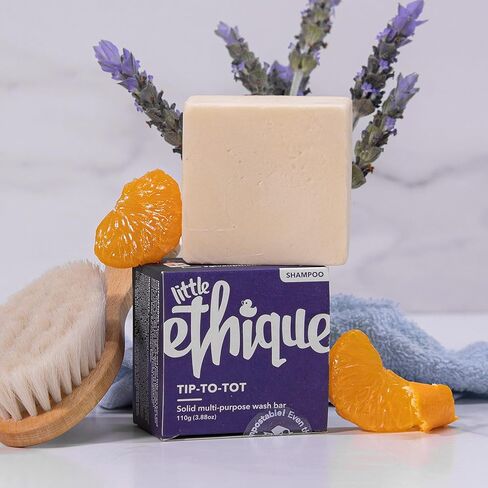 غسول للأطفال متعدد الأغراض صلب صديق للبيئة من إيثيك، من الرأس إلى الأطفال - غسول طبيعي مستدام من الرأس إلى الأصابع وخالي من البلاستيك، ونباتي ونباتي، وبقاعدة نباتية، 100% قابل للمركب وبدون فضلات، 100 مل in Kuwait