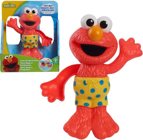 لعبة Sesame Street Swim and Splash Elmo Wind Up Bath and Pool، ألعاب أطفال مرخصة رسميًا للأعمار من عامين فما فوق من Just Play in Saudi Arabia