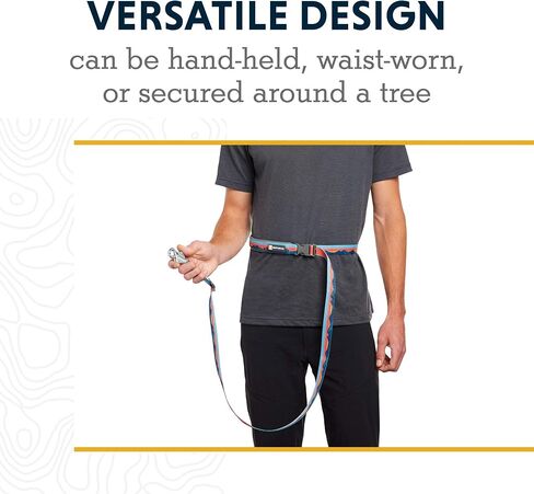 Ruffwear، مقود Crag Dog (المقود Slackline سابقًا)، مقود عاكس وقابل للتعديل يمكن حمله يدويًا أو يمكن ارتداؤه على الخصر، رمادي جرانيت in Kuwait
